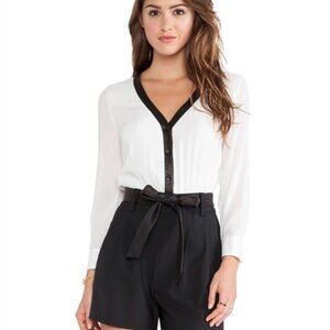 Alice + Olivia Black and White Romper NWT!